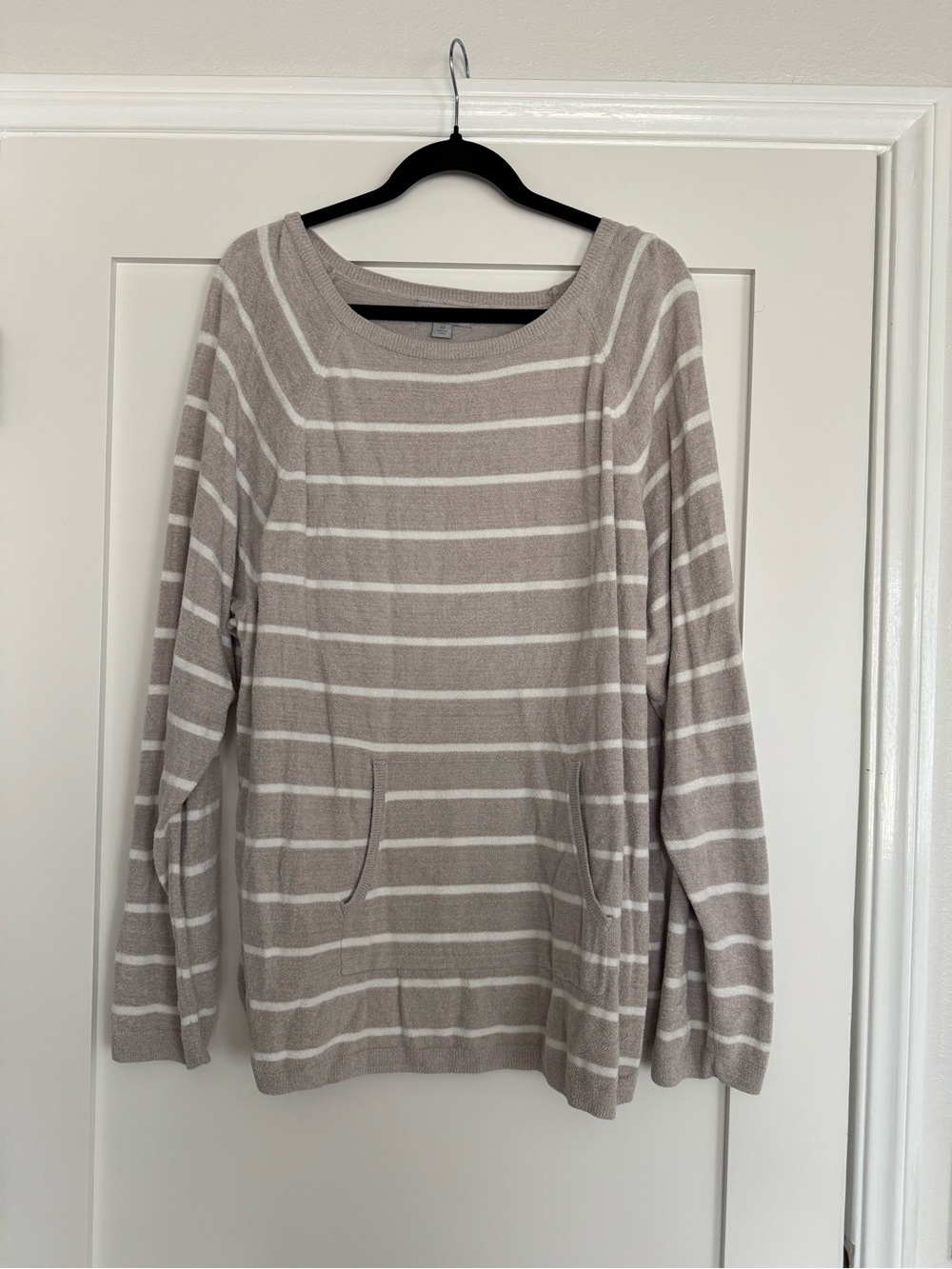 Barefoot Dreams CozyChic Lite Striped Pullover Sweater | Size 3x